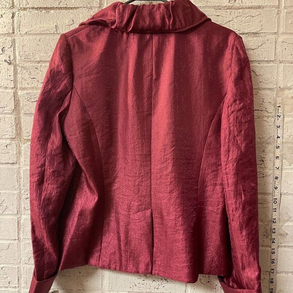 Vintage Victor Costa  Ruffle Cocktail Party Formal Jacket W/ Tie  NWT 10 - Picture 7 of 12